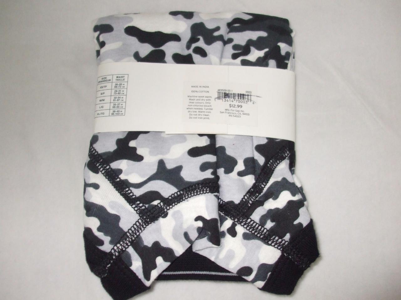 Gap Mens Boxer Shorts Underwear Square Black Camo Print Red Stripe XL New eBay