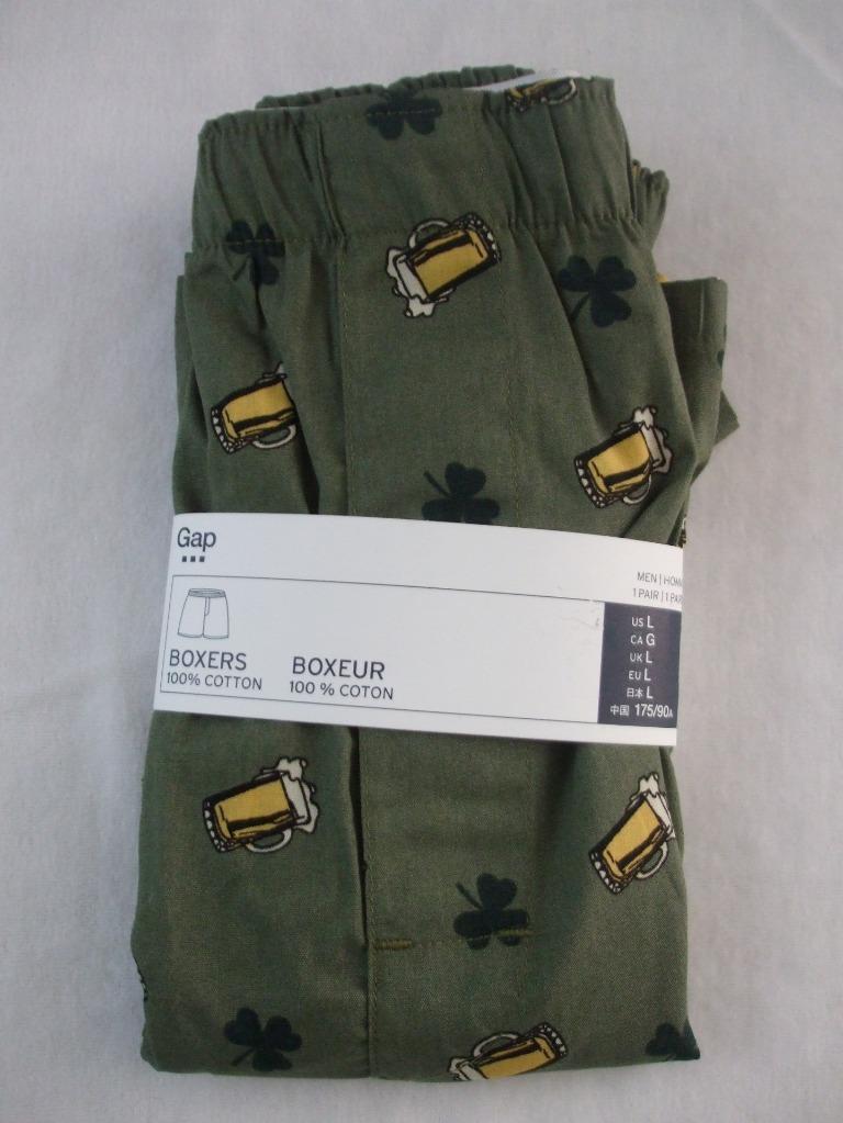Gap Mens Boxer Shorts Underwear St. Patricks Day Beer Mug Clover Green NEW eBay