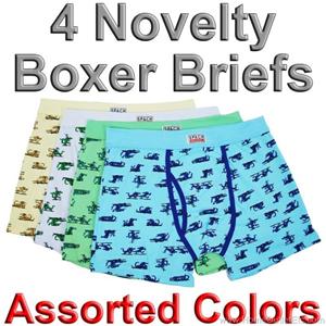 4-PRS-Novelty-BOXER-BRIEFS-Underwear-HUMPING-ALLIGATORS