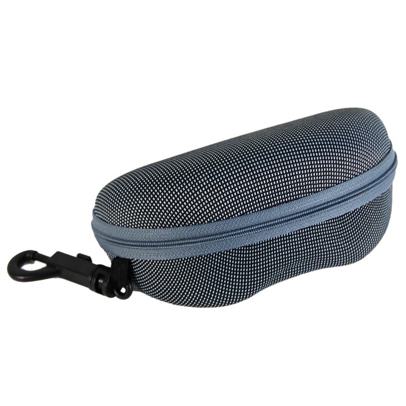 Nylon Semi Hard Zipper Eyewear Case W Belt Clip Soft Sunglass Sunnies