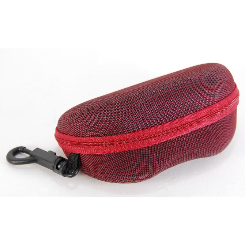 Nylon Semi Hard Zipper Eyewear Case W Belt Clip Soft Sunglass Sunnies