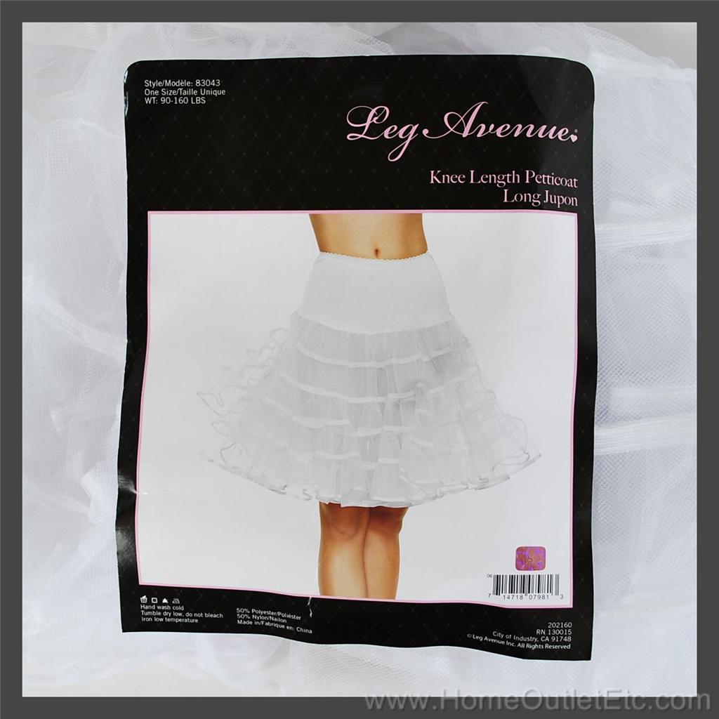 knee length petticoat slip