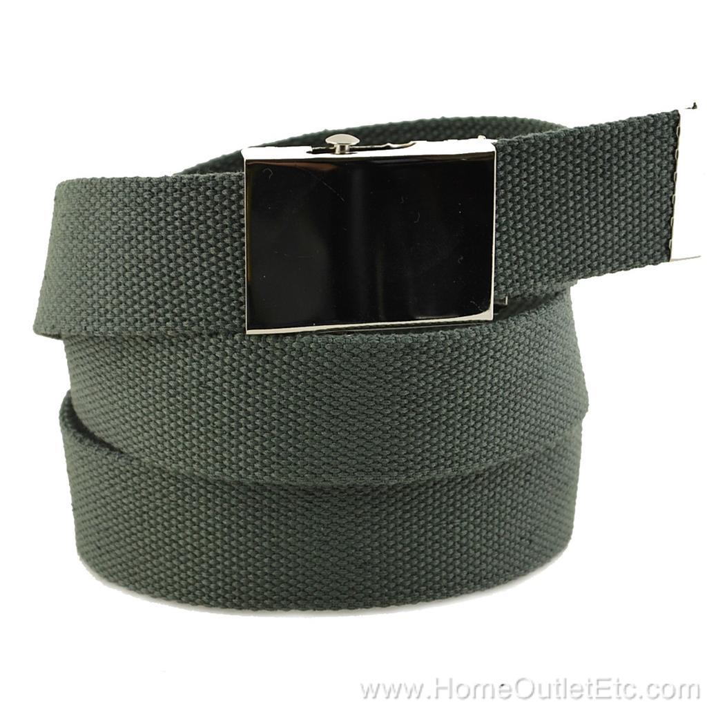 Nylon Canvas Fabric  Belt Slide Buckle Army Military Style Unisex Mens 1 5" eBay