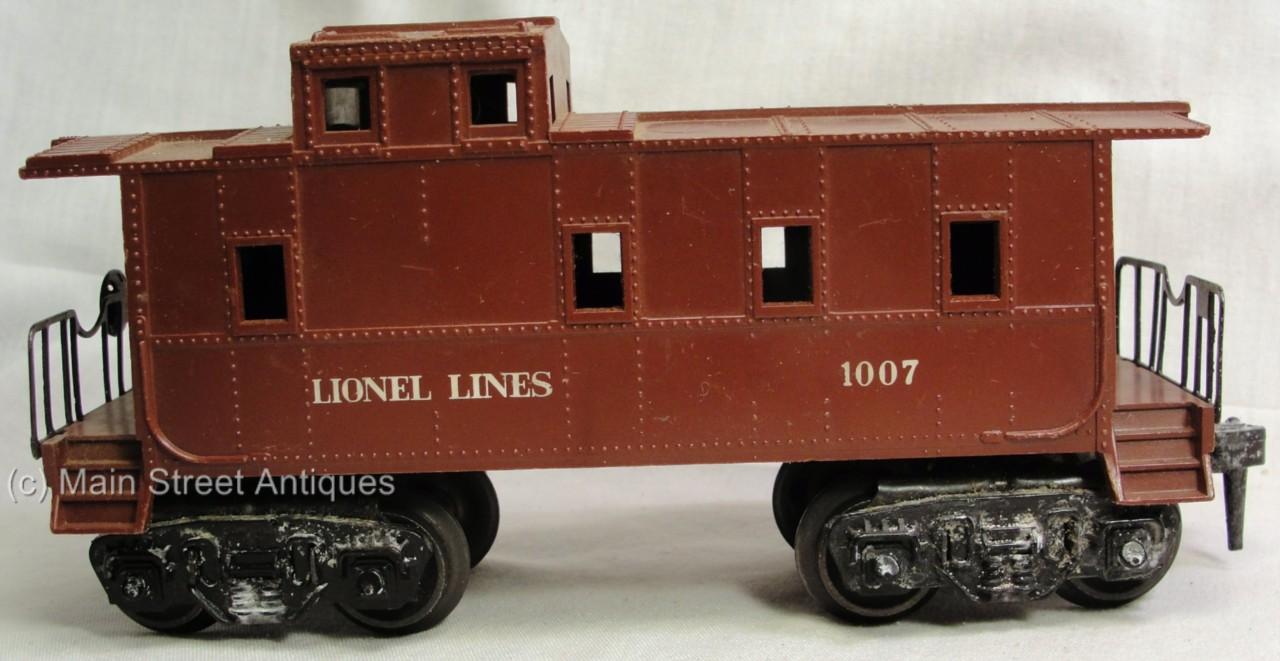 Vintage Pre War LIONEL LINES 1007 Burgundy Caboose Train O Gauge eBay