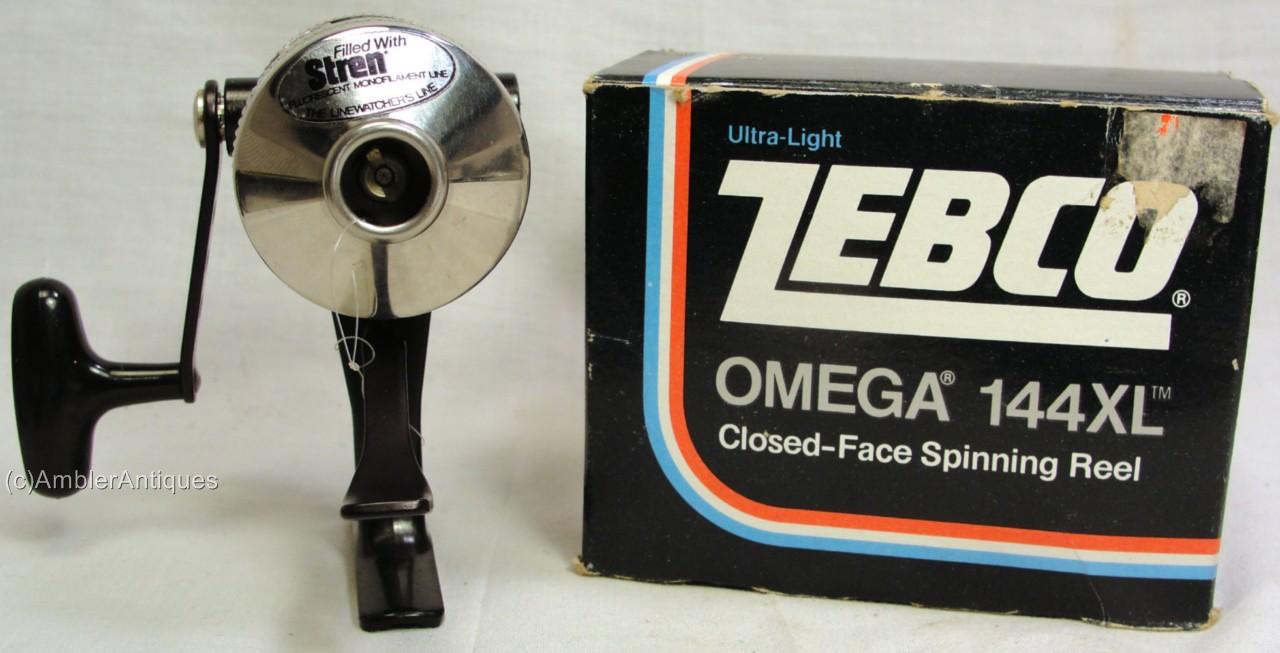 Antique Vintage ZEBCO OMEGA 114 XL Closed Face Spinning Reel Ultra