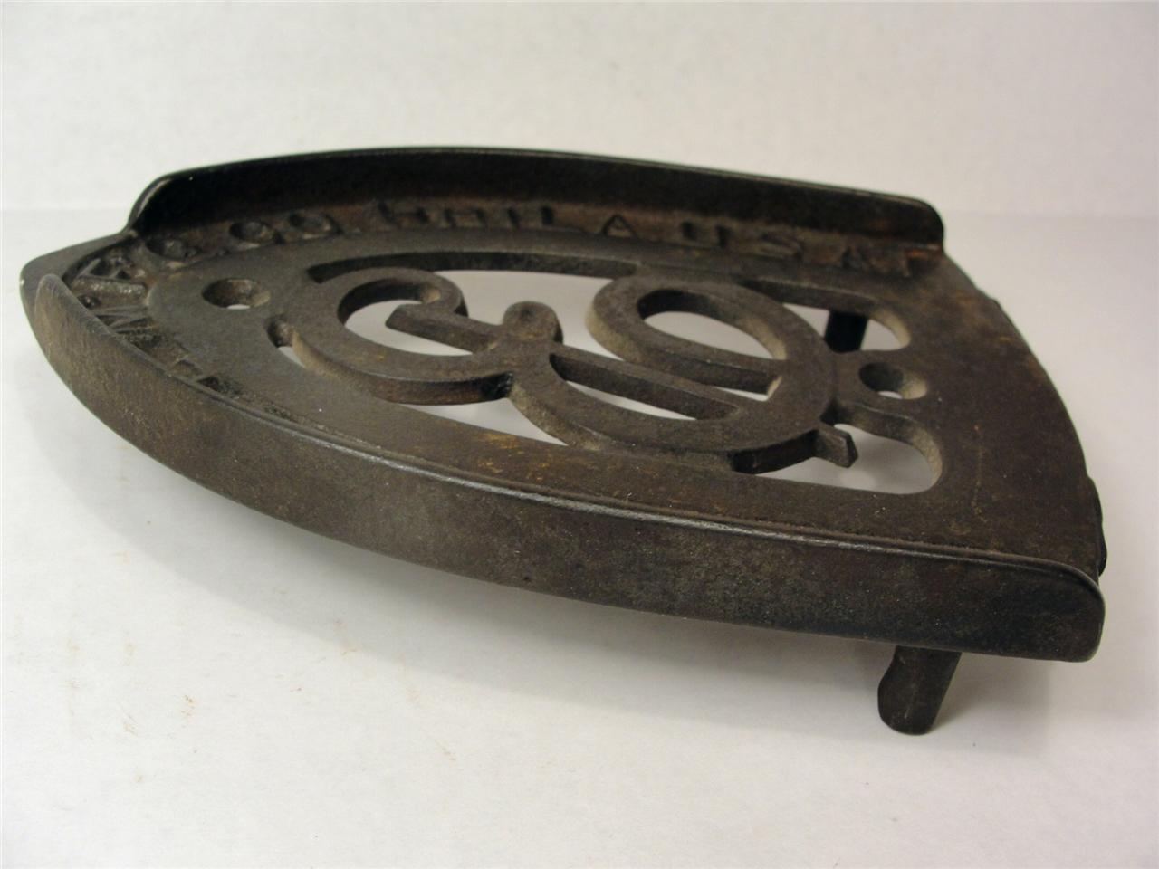 Enterprise Mfg Phila Cast Iron SAD IRON TRIVET STAND HOLDER Antique Vintage eBay