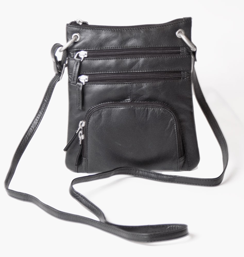 Dark Brown Leather Crossbody Purses