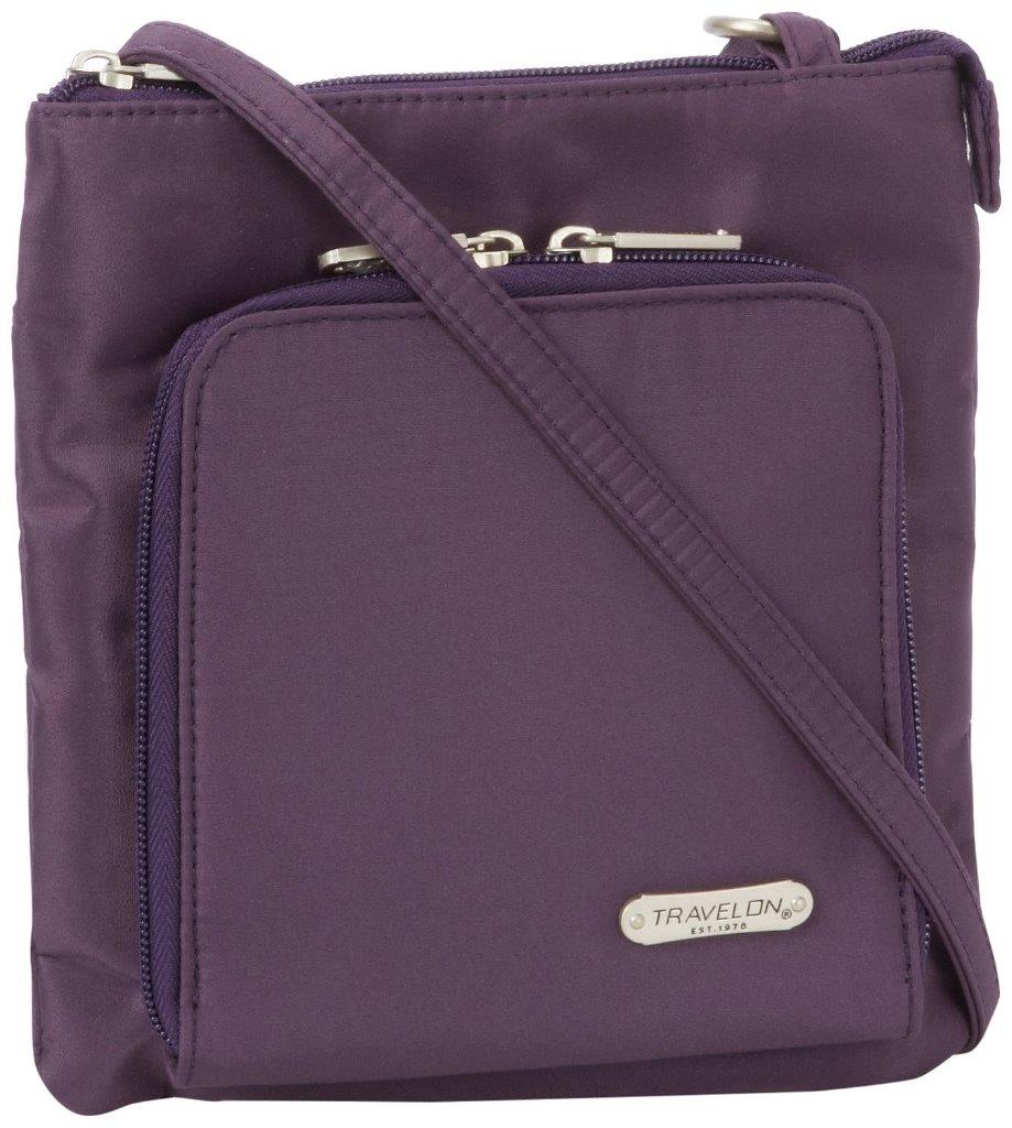 Travelon Luggage RFID Blocking Slim Shoulder Bag Purse 3 Colors eBay
