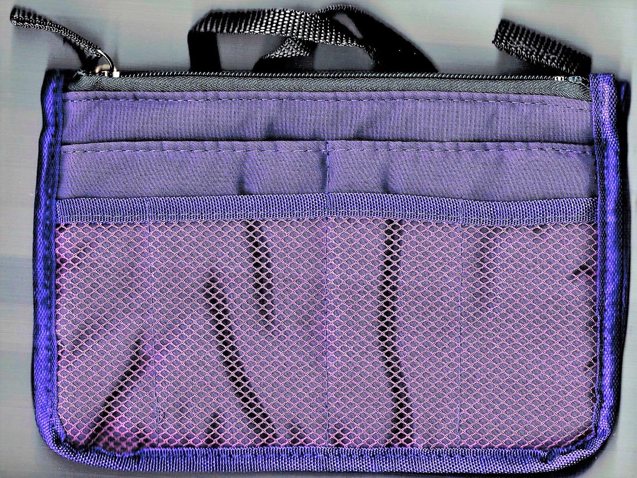 Purse Organizer, Insert, Expandible, Removable, for Handbag, Fabric | eBay
