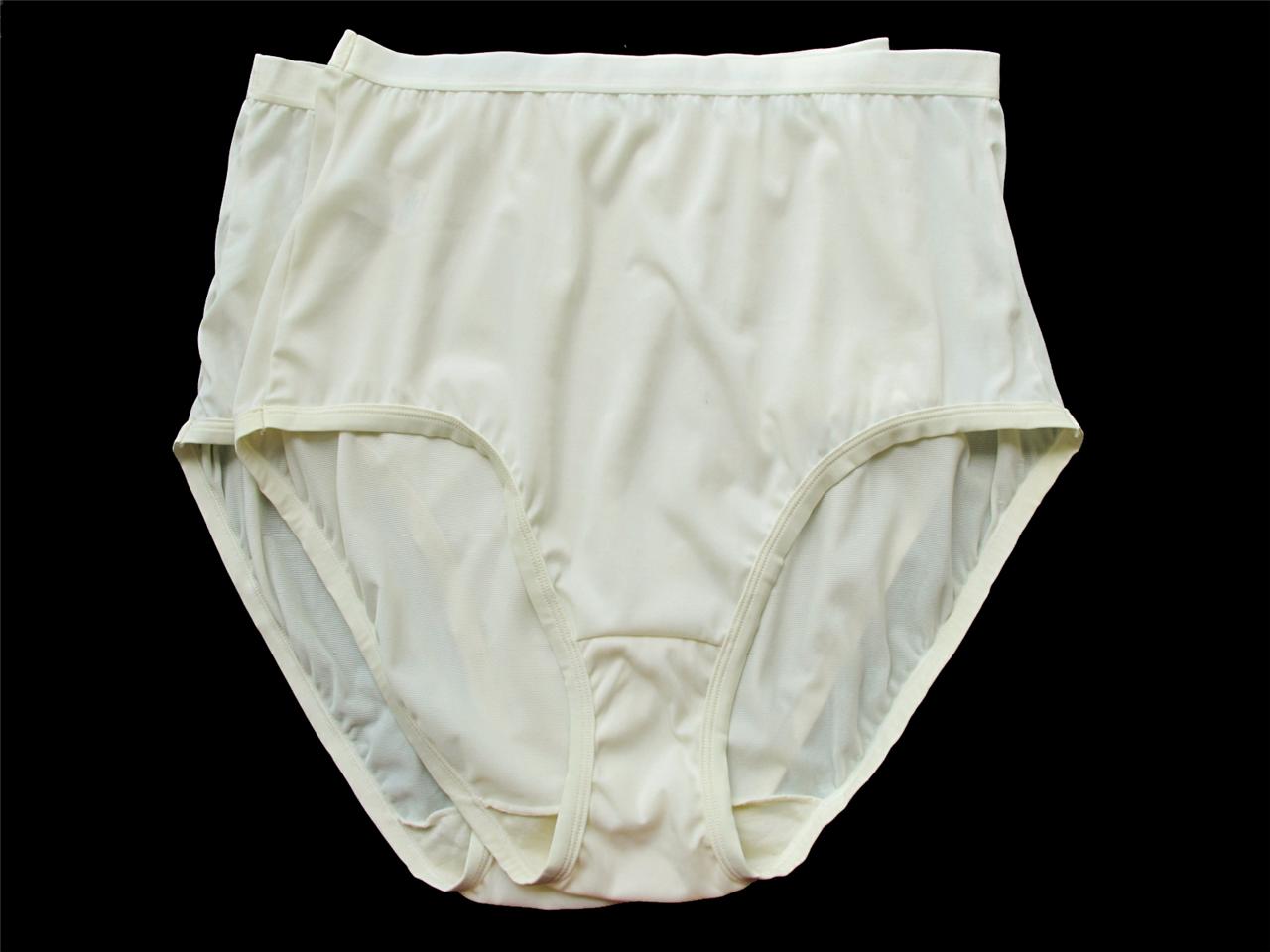 LOT 2 WARNER'S NOT SO INNOCENT PINK BLUE BLACK NYLON HICUT BRIEF