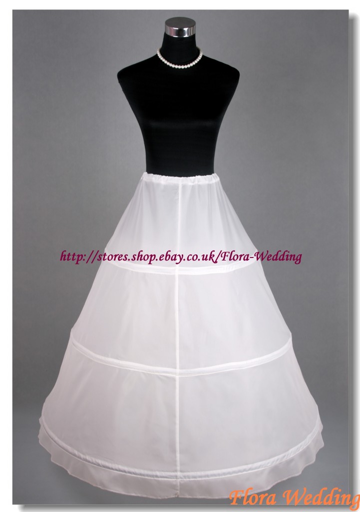 3-HOOP PROM UNDERSKIRT/WEDDING THREE-HOOP PETTICOAT/TRIPLE BRIDAL CRINOLINE,S-XL | eBay