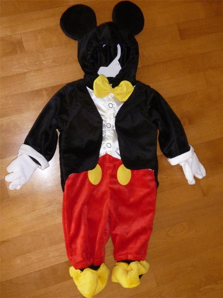 Baby Disney Boys Mickey Mouse Costume Dress Up Size 6 9 Months Jumpsuit