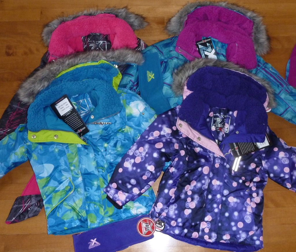 Girls Zeroxposur Winter Coat Ski Jacket Size Xs 4 5 Purple Hood