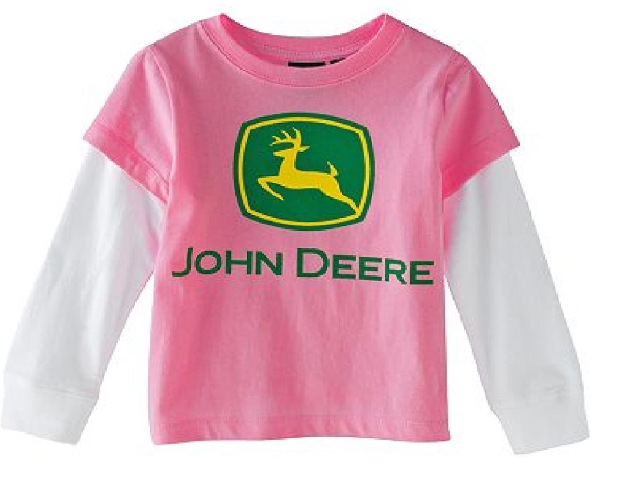 Hot Pink Hoodie John Deere Hooded Sweatshirt 