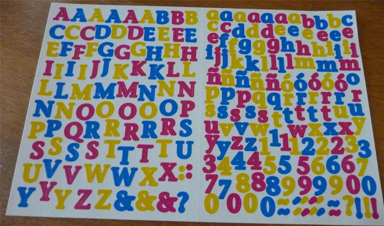 Creative Memories Mini ABCs/123s Stickers letters numbers alphabets