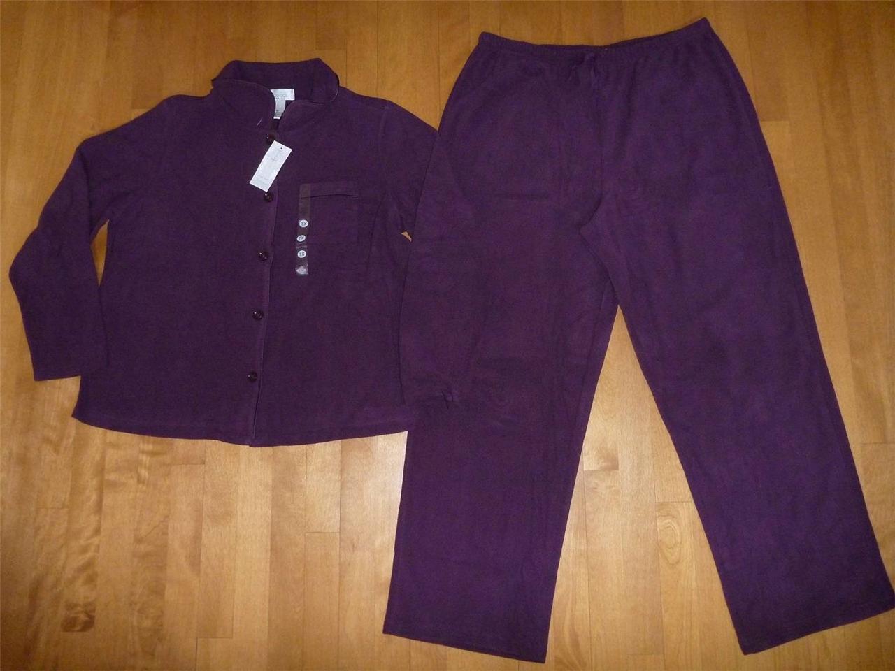 Womens INTIMATE ESSENTIALS Fleece Pajamas PJ Size 1X 2X 3X pants top