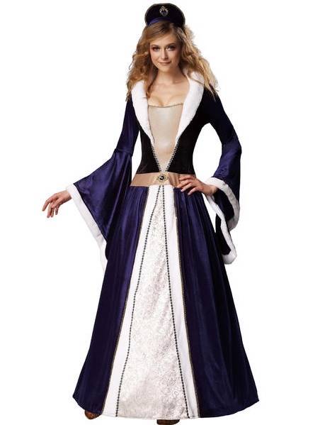 Womens BLUE QUEEN Princess costume gown dress Size M 8-10 Renaissance NWT - Picture 1 of 1