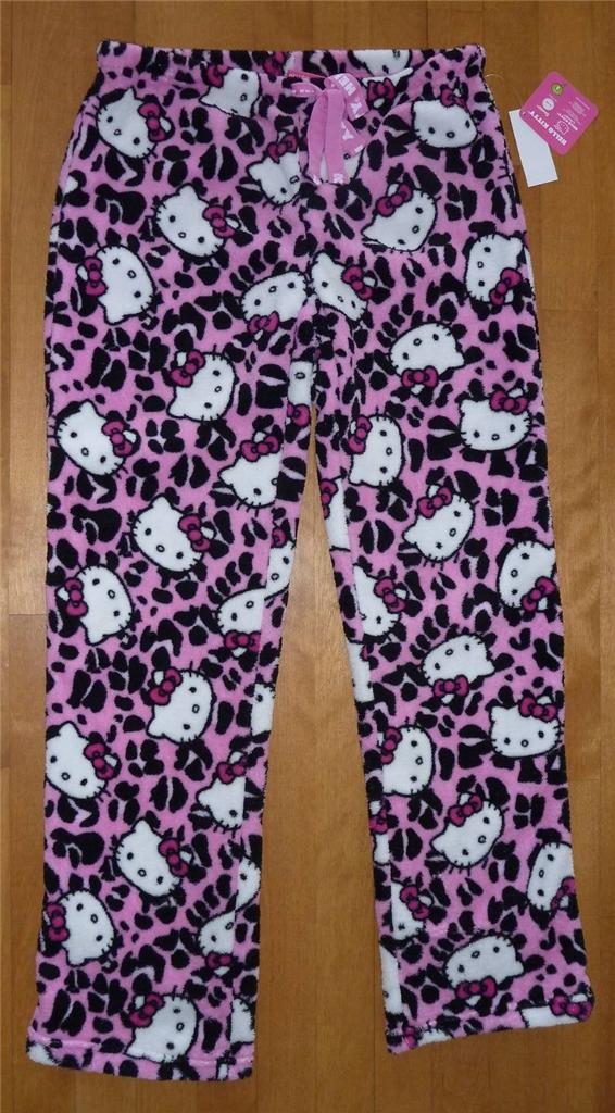 hello kitty fuzzy pajama pants