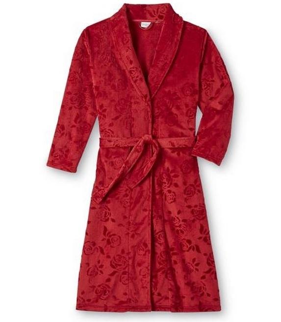 NWT Womens Jaclyn Smith BATH ROBE Plus Size 2X bathrobe house Gray Teal