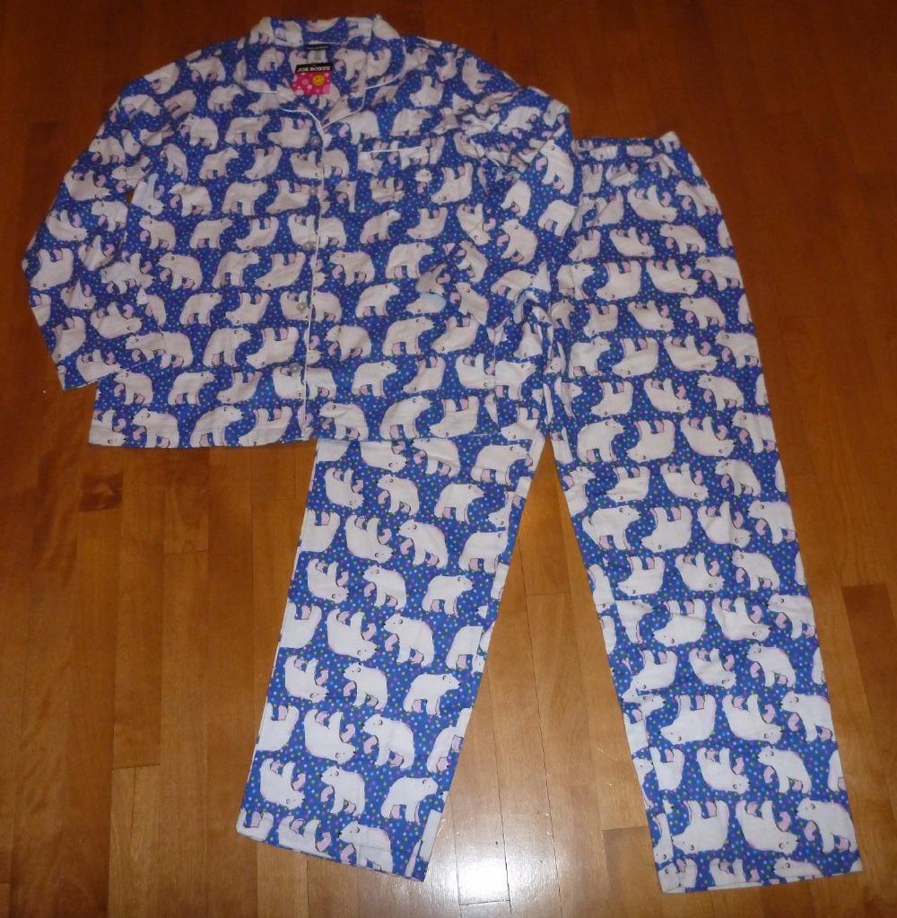 Joe Boxer Women 2 pc Flannel Pajamas PJs Size MEDIUM 810 cotton pants