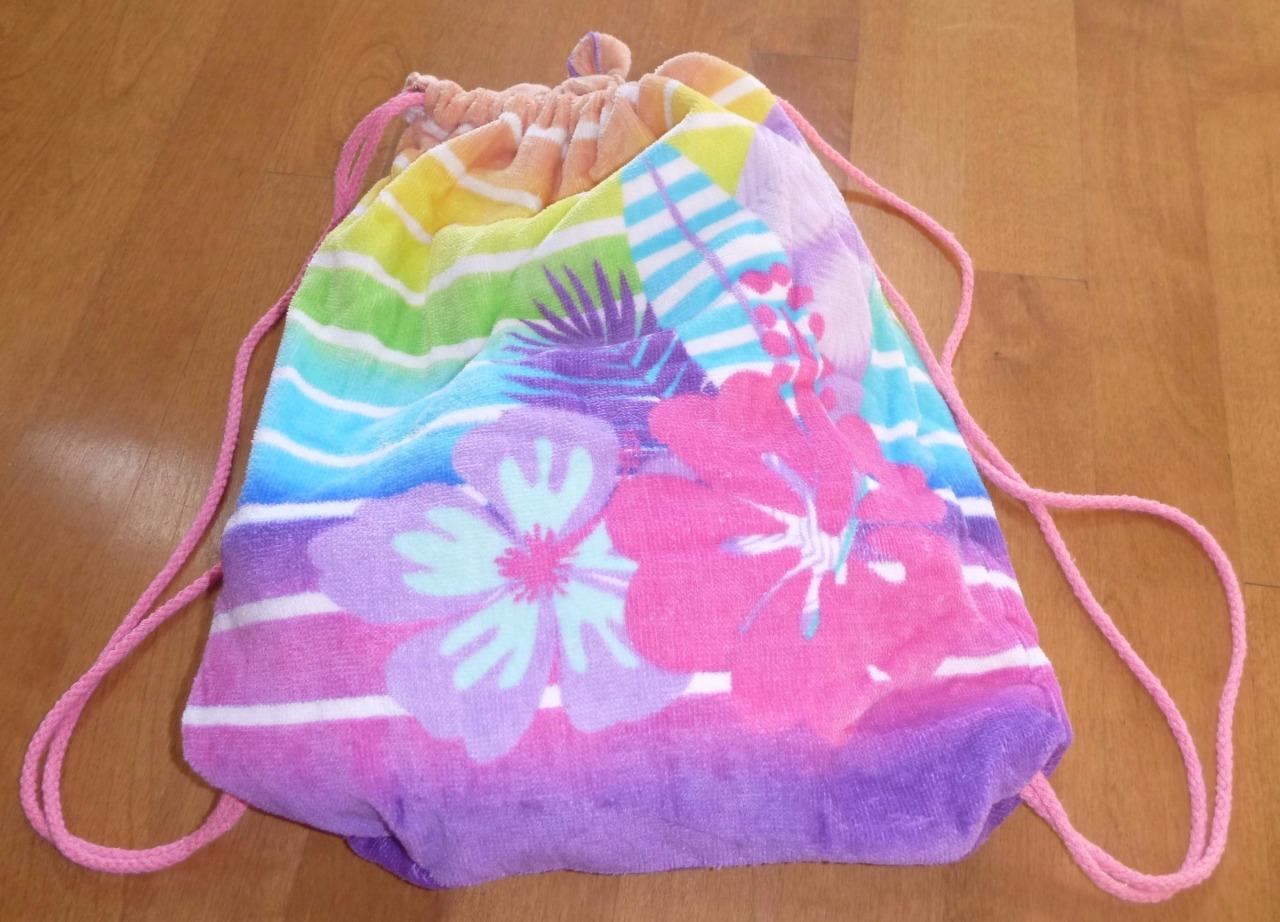 Girls Summer 2 in 1 Sling Bag & Beach Towel combination Swimming tote