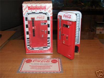 coca cola die cast metal bank