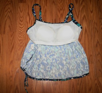 18 HIDE THE MUFFIN TOP CHEETAH PRINT BLUES TANKINI SWIM ...
