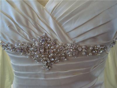 Jasmine Wedding Dresses on New Jasmine Silk Wedding Dresses Bridal Gown Sz 10 Low Back Ebay