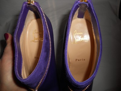 christian louboutin Col Zippe peep-toe booties | Learn to Read ...  