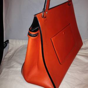 celine edge leather tote  