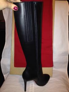 Christian Louboutin Botalili 120 Black Platform Knee High Heel ...