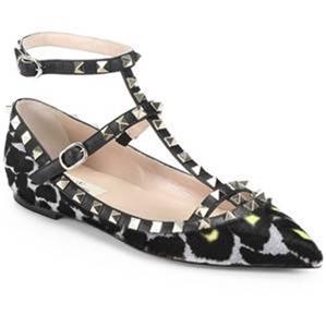 leopard pony hair shoes