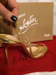 Christian Louboutin AU HAMEAU Strass Crystal Clear Sandal Heels ...  
