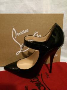 Christian Louboutin Neo Pensee 120 Patent Mary Jane Heel Pumps ...  