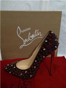 Christian Louboutin Follies Cabo Studded Beaded Spiked Heel Pump ...