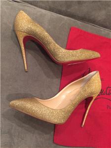 Christian Louboutin Pigalle Follies 100 Glitter Mini Heels Pumps ...  