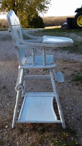 Vintage Antique wood convertible Baby Child High Chair Potty chair & play tableâ | eBay