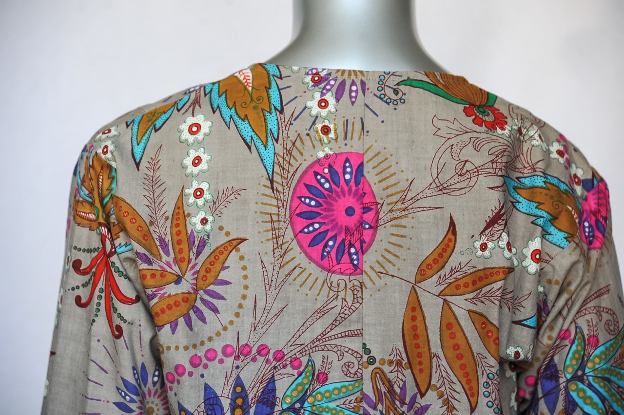 Antik Batik Gorgeous Floral Bohemian Multi Color Cotton Blouse Shirt Antik Batik Gorgeous Floral Bohemian Multi Color Cotton Blouse Shirt