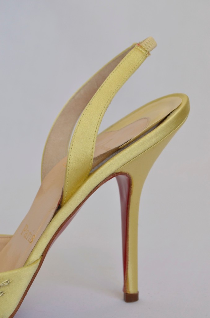 CHRISTIAN LOUBOUTIN Satin CRYSTAL+SEQUIN+EMBROIDERY Mule High Heel Pump