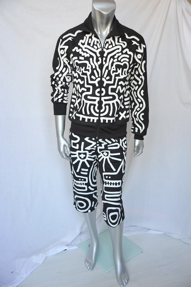 JEREMY SCOTT+KEITH HARING+ADICOLOR Mens Jacket+Pants Tracksuit LTD ED BK2 M