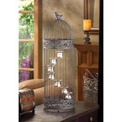 Candle Holders  Wedding Centerpieces on Cage Shabby Candle Holder Gothic Candelabra Wedding Centerpiece   Ebay