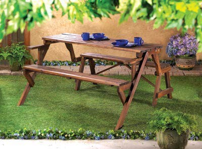 Cheap Picnic Tables on Outdoor Convertible Park Bench Chair Patio Garden Yard Picnic Table