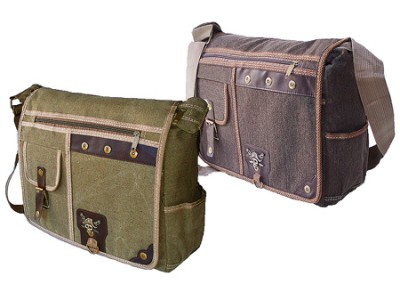 Motorcycle Storage Trunk on Military Inspired Canvas Crossbody Messenger Bag Laptop Case Backpack