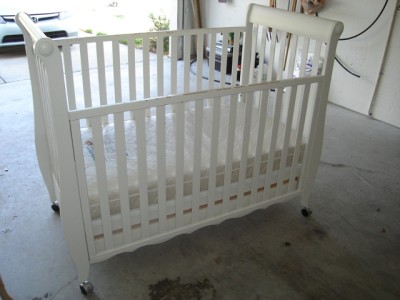 used white crib