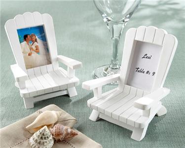 Adirondack Chairs Beach Theme Wedding Reception Name Place Card 