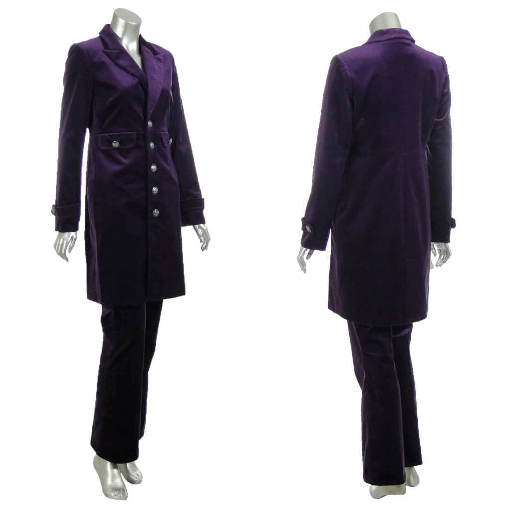 Sutton-Studio-Womens-Velvet-Jean-Military-Jacket-Suit