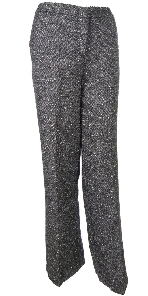 Sutton Studio Womens Tweed Dress Pants Black & White Misses & Plus