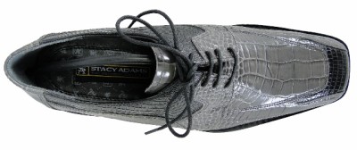 Stacy Adams Boys Dress Shoes on Stacy Adams Men S Leather Delray Oxford Dress Shoe Grey   Black 8 M