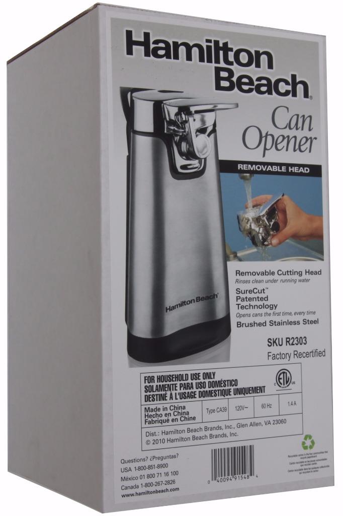 Hamilton Beach Extra Tall Electric Can Opener & Knife Sharpener