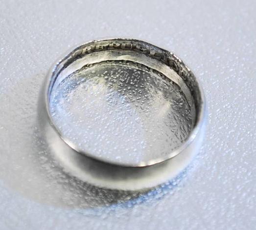 ... about ANTIQUE WWI French Trench Art Silver Coin Ring ~ Rare Find